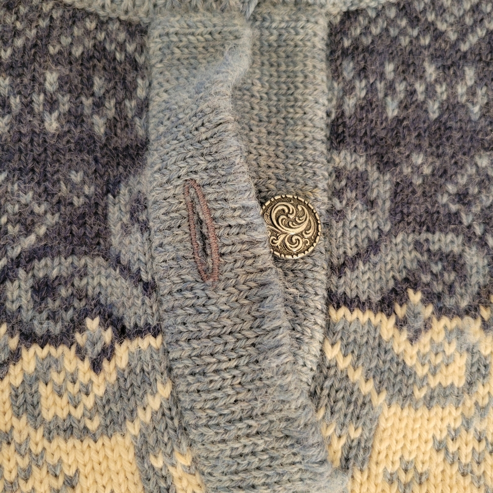 Vintage LL Bean 100% Wool Sweater Size 42/XL Made In Norway - Picture 12 of 16